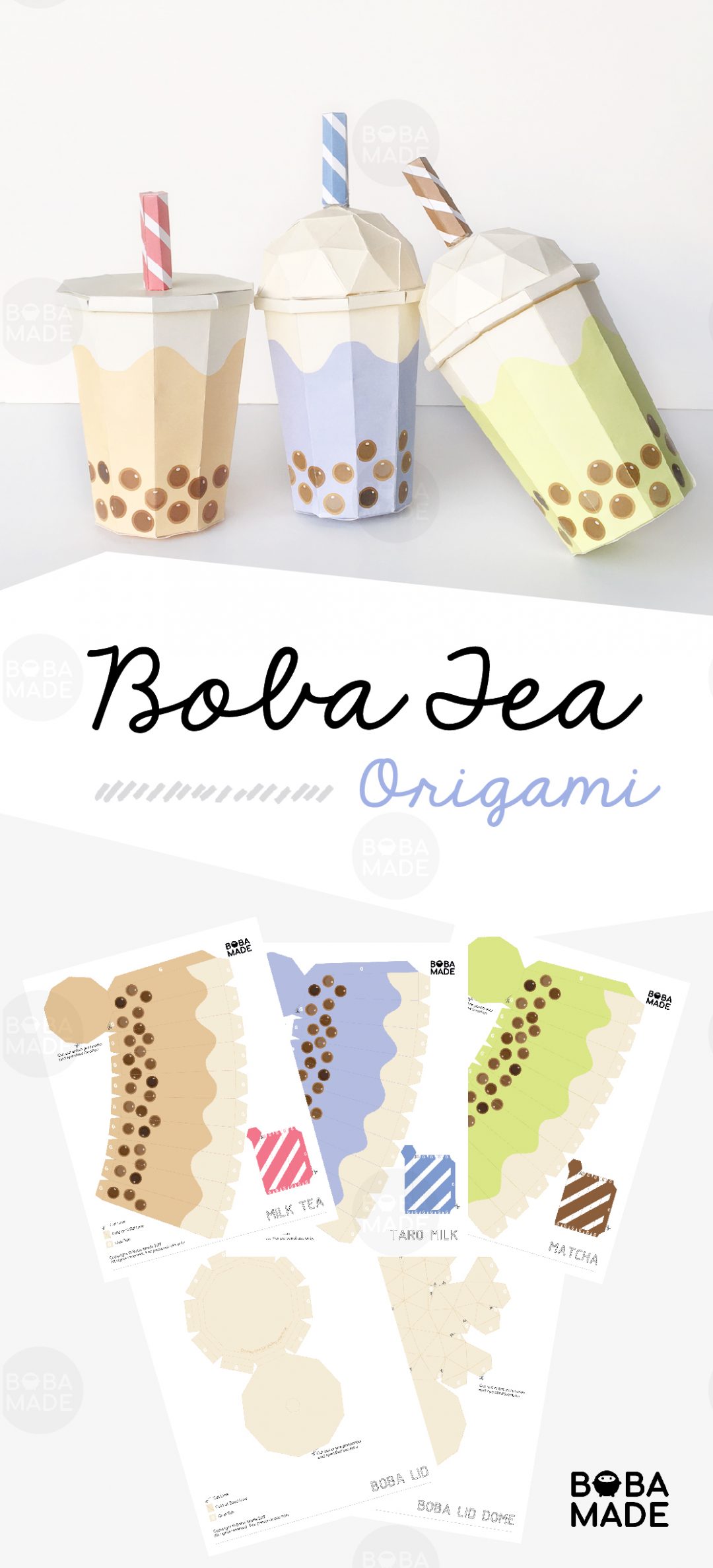 Boba Tea Origami Template Full Size Boba Made boba-tea-origami-template-full-size-boba-made